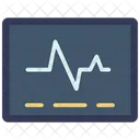 Eletrocardiograma Na Tela Eletrocardiograma Ecg Ícone
