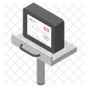 Macchina Per Ecg Monitor Per Ecg Elettrocardiogramma Icon