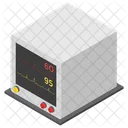 Macchina Per Ecg Monitor Per Ecg Elettrocardiogramma Icon