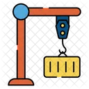 Elevacion De Contenedores Elevacion De Carga Grua Para Contenedores Icono
