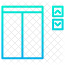 Levantar Seta Para Cima E Para Baixo Maquina Ícone