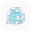 Investing Market Elevated Icon