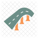 Elevated Road Road Car Icon