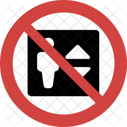 Elevator not allowed  Icon