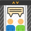 Elevator Pitch Quick Introduction Concise Presentation Icon