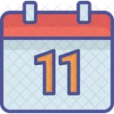 Elf Datum Kalender Icon