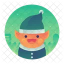 Elf Character Christmas Icon