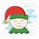 Elf Santa Helper Christmas Icon