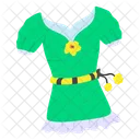 Elf Dress Puffed Sleeves Icon