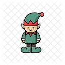 Elf Christmas Character Icon