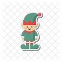 Elf Christmas Character Icon