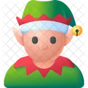 Elf Christmas Character Icon