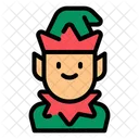 Elf Man Elf Santa Claus Icon
