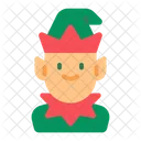 Elf Man Elf Santa Claus Icon