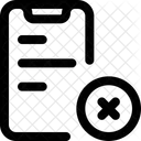 Eliminar contenido del teléfono inteligente  Icono