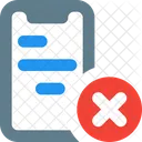 Eliminar contenido del teléfono inteligente  Icono