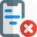 Eliminar contenido del teléfono inteligente  Icono