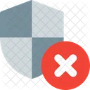 Eliminación de seguridad  Icono