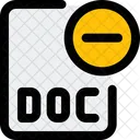 Eliminar Archivo Doc Archivo Doc Eliminar Archivo Icon