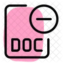 Eliminar Archivo Doc Archivo Doc Eliminar Archivo Icon