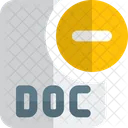 Eliminar Archivo Doc Archivo Doc Eliminar Archivo Icon