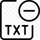 Eliminar Archivo Txt Archivo Txt Eliminar Archivo Icon