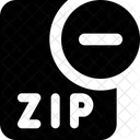 Eliminar Archivo Zip Archivo Zip Eliminar Archivo Icon