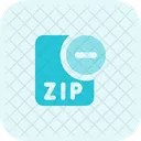 Eliminar Archivo Zip Archivo Zip Eliminar Archivo Icon