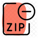 Eliminar Archivo Zip Archivo Zip Eliminar Archivo Icon