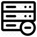 Eliminar base de datos  Icono