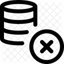 Eliminar base de datos  Icono