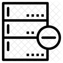 Eliminar Base De Datos Eliminar Servidor Cancelar Base De Datos Icono