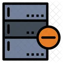 Eliminar Base De Datos Eliminar Servidor Cancelar Base De Datos Icono