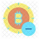 Eliminar Eliminar Bitcoin Eliminar Bitcoin Icono