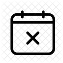 Eliminar calendario  Icono