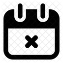 Eliminar Calendario Eliminar Cita Eliminar Horario Icono