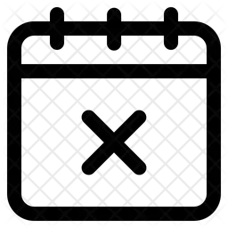 Eliminar calendario  Icono