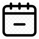 Calendario Eliminar Eliminar Icono