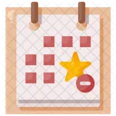 Eliminar calendario  Icono