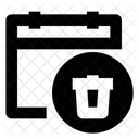 Eliminar calendario  Icono