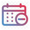 Eliminar calendario  Icono