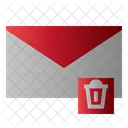 Borrar correo  Icono