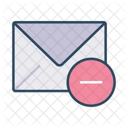 Eliminar correo  Icono