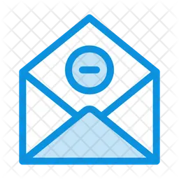 Eliminar correo  Icono