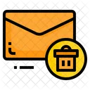 Borrar correo  Icono