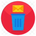 Borrar correo  Icono