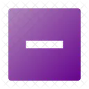 Quitar Cuadrado Icono