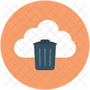 Icloud En Linea Cubo De Basura Icono