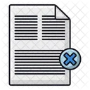 Eliminar documento  Icono