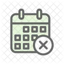 Eliminar Evento Calendario Eliminar Icono